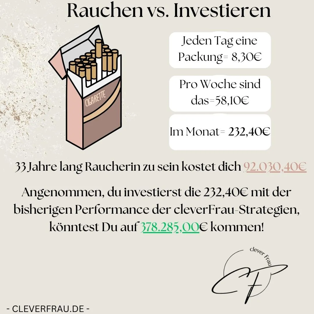 Rauchen vs. Investieren